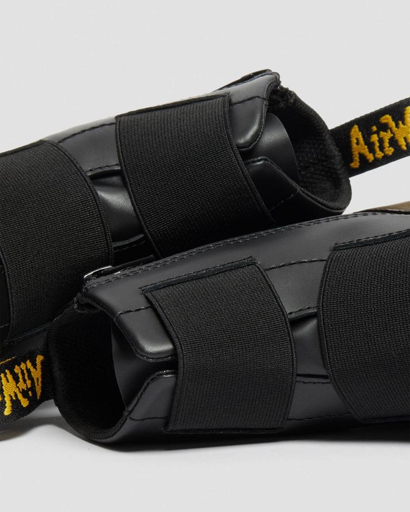 Dr Martens Junior 1460 Elastic Læder Snørestøvler Børn Sort | DK 673HAP